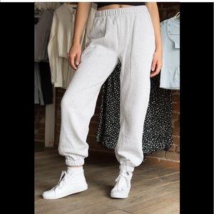 Brandy Melville Grey Rosa Sweatpants